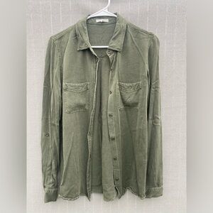 Maurice’s green button down, tagged small